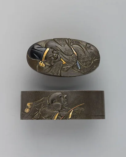 Sword-Hilt Collar and Pommel (Fuchigashira)
