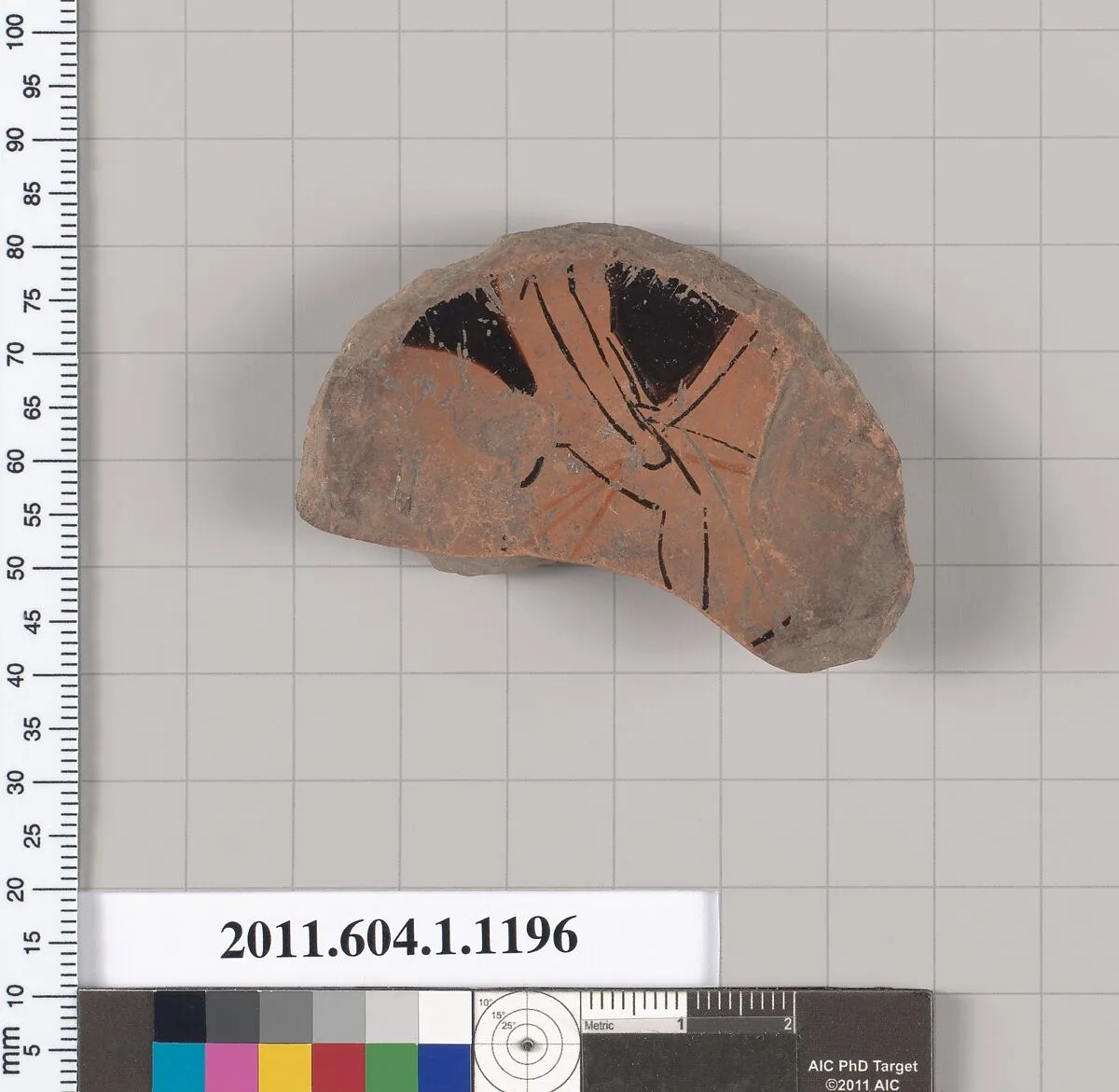 Terracotta fragment of a kylix (drinking cup) — Unknown