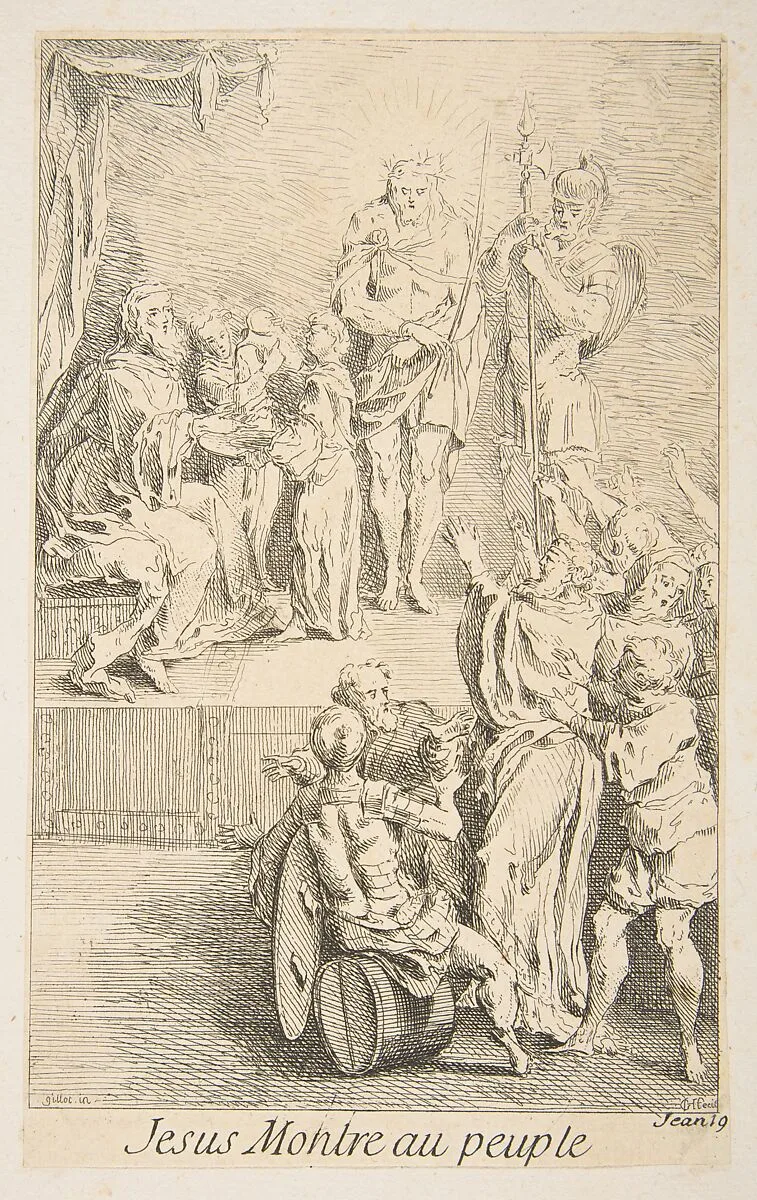 Ecce Homo — Claude Gillot|Jacques Gabriel Huquier