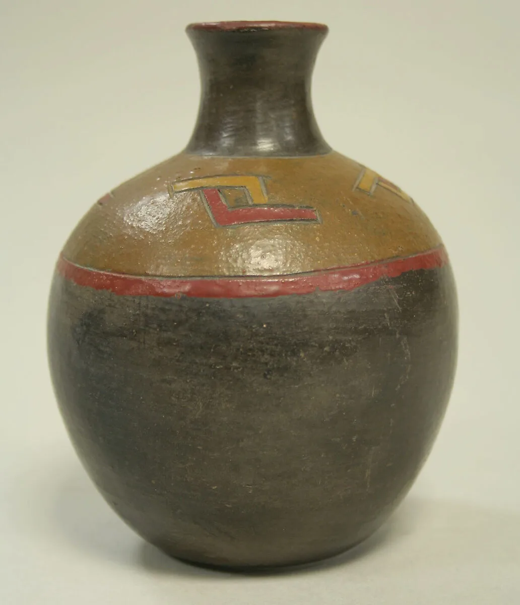 Bottle with Incised Designs — Unknown