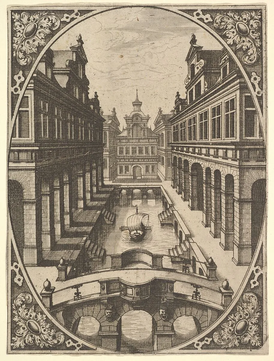 Plate from "Scenographiae..." — Johannes van Doetecum I|Hans Vredeman de Vries