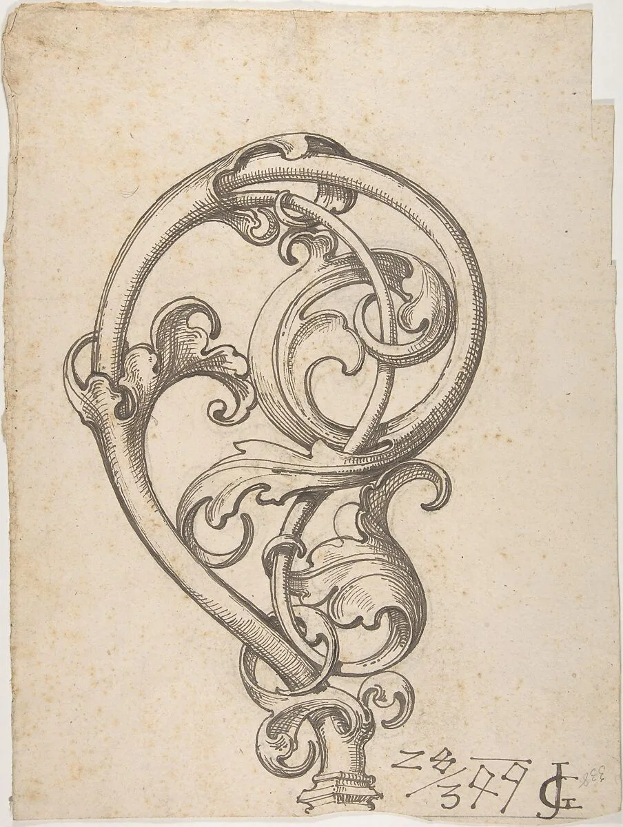 Gothic Leaf Scroll (Top of a Crozier?) — J. Gruenwald