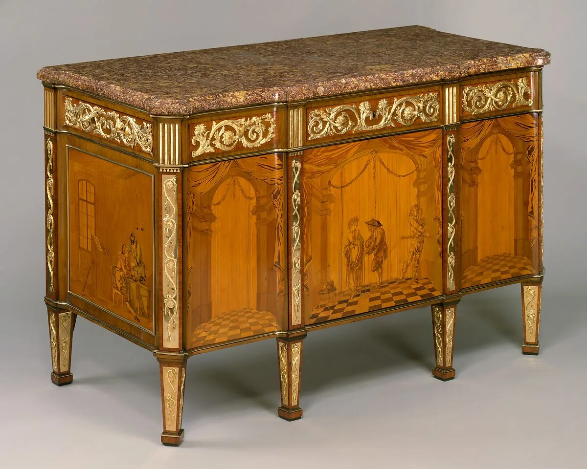 Commode à vantaux — David Roentgen|Januarius Zick|Elie Gervais|Pierre Rémond