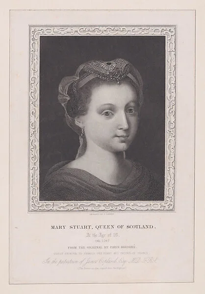 Mary, Queen of Scots (from "The History of Scotland; from the Earliest Period to the Present Time," volume I, page 528) — Mary, Queen of Scots|Thomas Wright|The London Printing and Publishing Company|J. Parkin|Paris Bordon