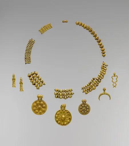 Necklace pendants and beads