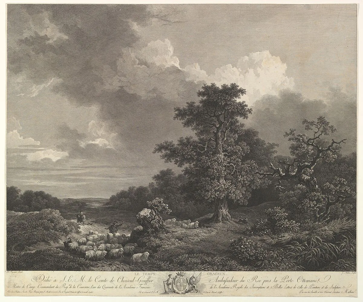 Le Temps Orageux — Jean Honoré Fragonard|Jean Mathieu