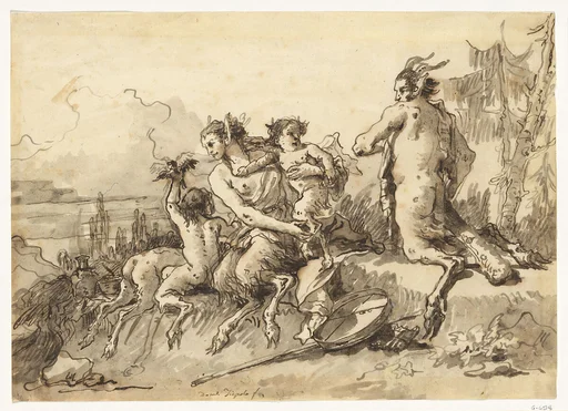 Satyr Family in a Wild Landscape