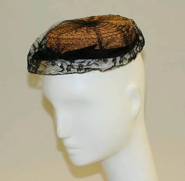 Pillbox hat — Mrs. Esther A. Klepper|Hattie Carnegie, Inc.