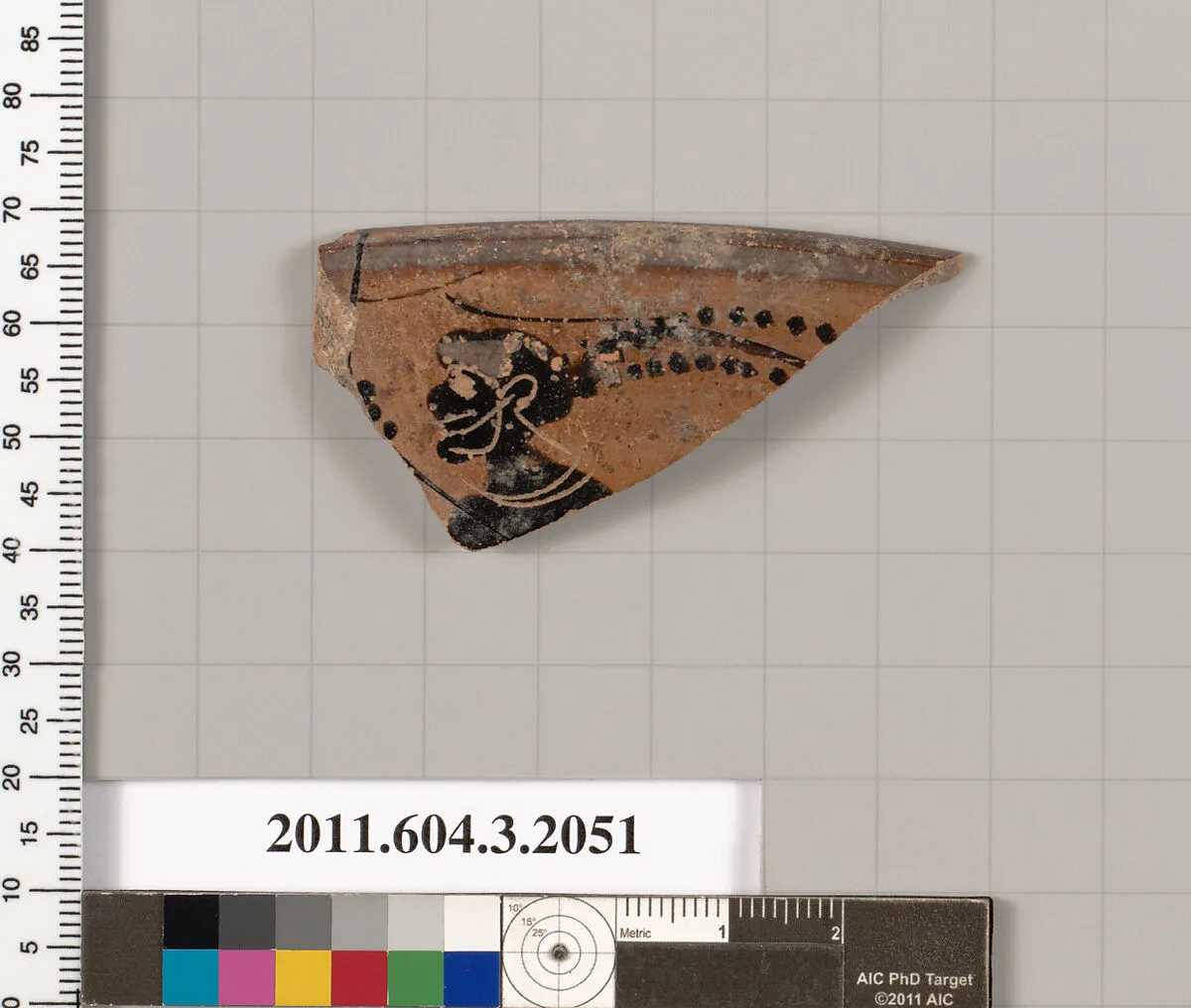 Terracotta rim fragment of a kylix (drinking cup) — Unknown
