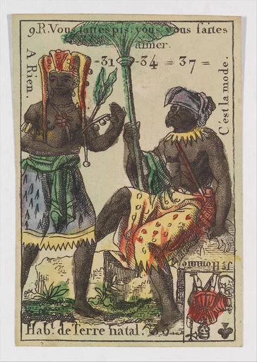 Hab.t de Terre natal, from the playing cards (for quartets) "Costumes des Peuples Étrangers"