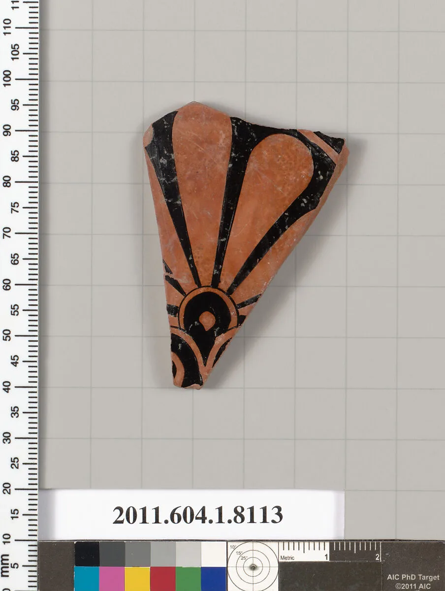 Terracotta fragment of a kylix (drinking cup) — Unknown