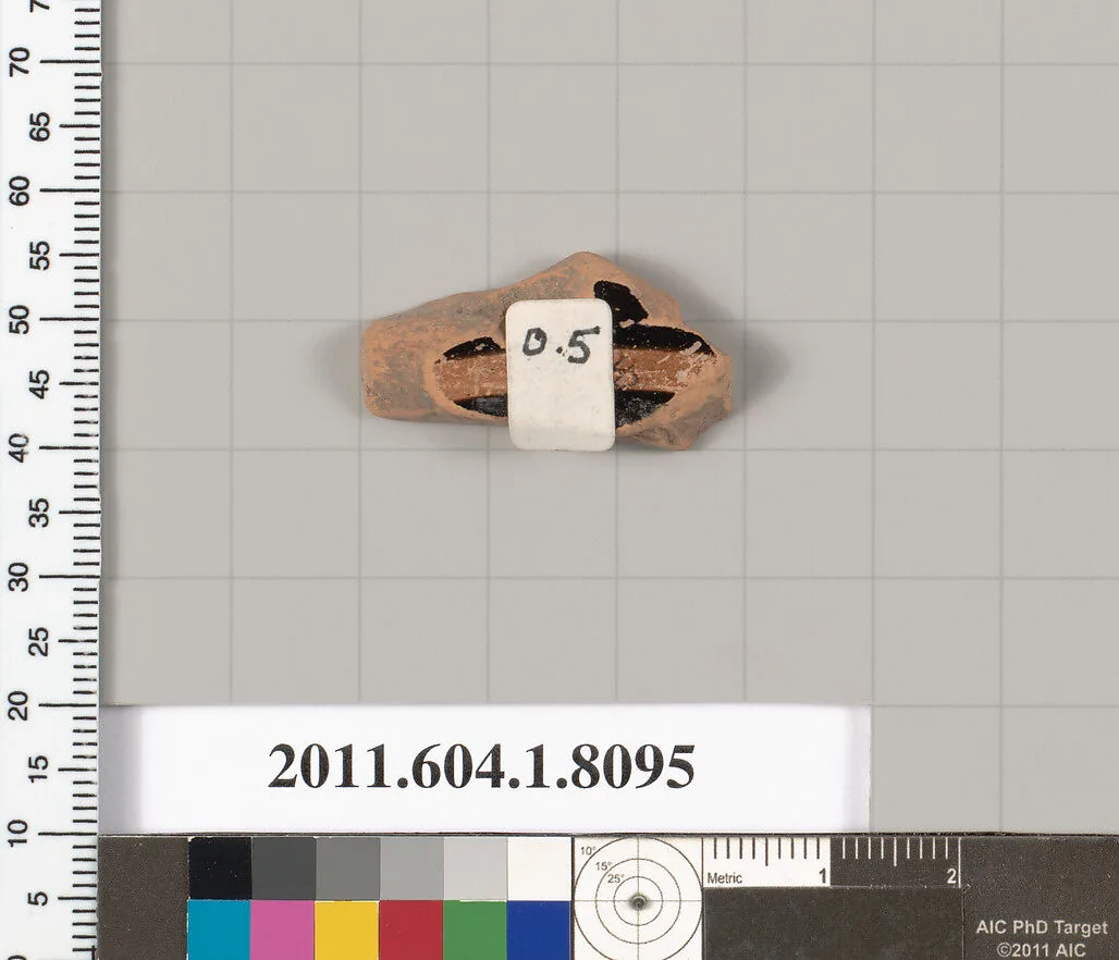 Terracotta fragment of a kylix (drinking cup) — Unknown