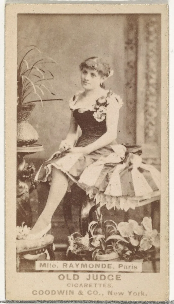 Mlle. Raymonde, Paris, from the Actors and Actresses series (N171) for Old Judge Cigarettes — Goodwin & Company
