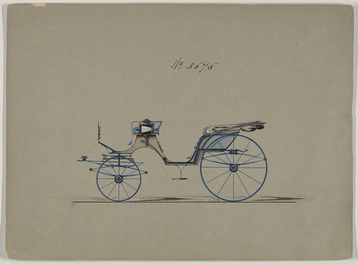 Design for Cabriolet or Victoria, no. 3575 — Brewster & Co.
