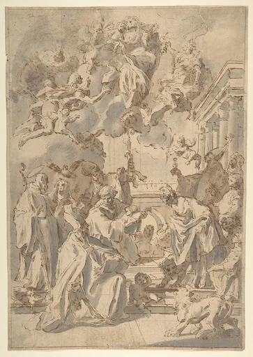 Virgin and Child in Glory with Angels and Saints