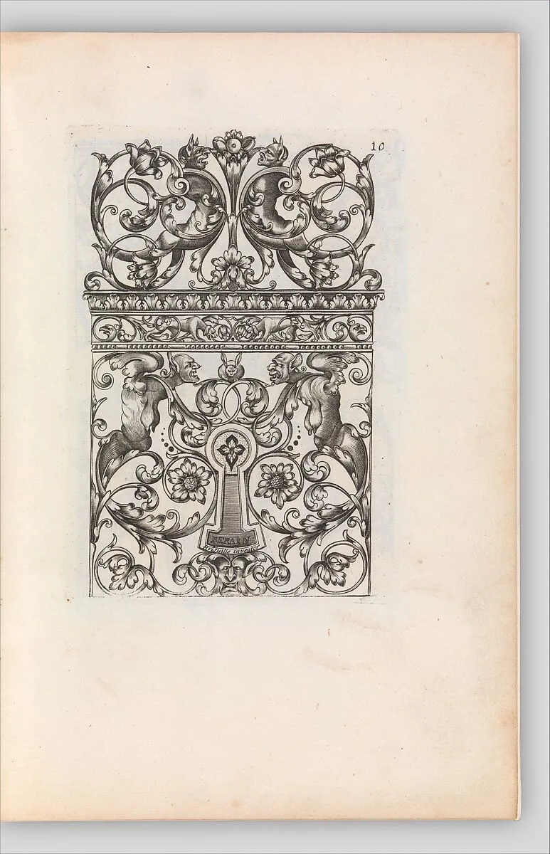 Diverses Pieces de Serruriers, page 11 (recto) — Hugues Brisville|Jean Berain|Gabriel Ladame