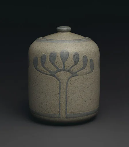 Covered jar