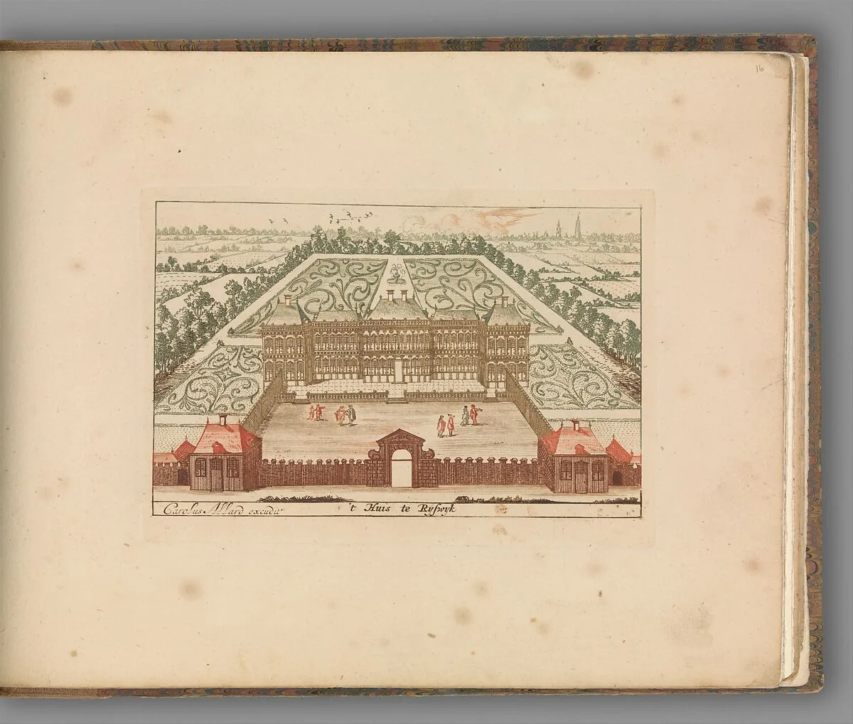 ' ’t Huis te Ryswyk' , in: Tooneel Der Voornaamste Nederlands Huizen, En Lust Hoven, Naar T Leven Afgebeeld — Carel Allard|Lorenz Scherm|Johannes Leupenius