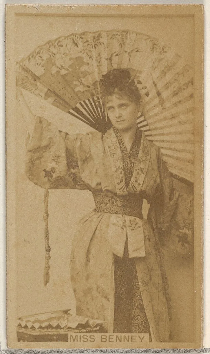 Miss Benney, from the Actors and Actresses series (N45, Type 8) for Virginia Brights Cigarettes — Allen & Ginter