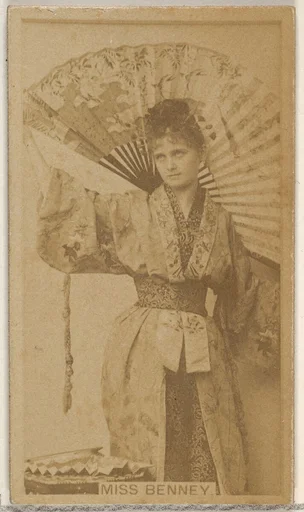 Miss Benney, from the Actors and Actresses series (N45, Type 8) for Virginia Brights Cigarettes