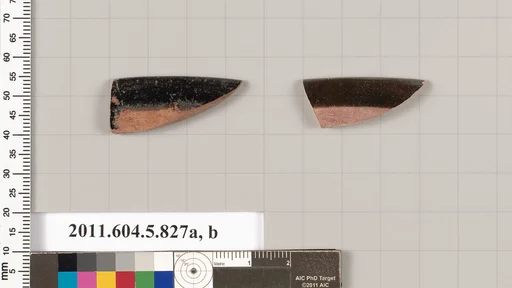 Terracotta rim fragments of kylikes (drinking cups)