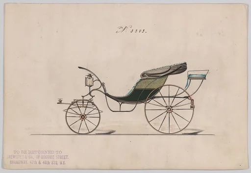 Design for Pony Phaeton, no. 3383