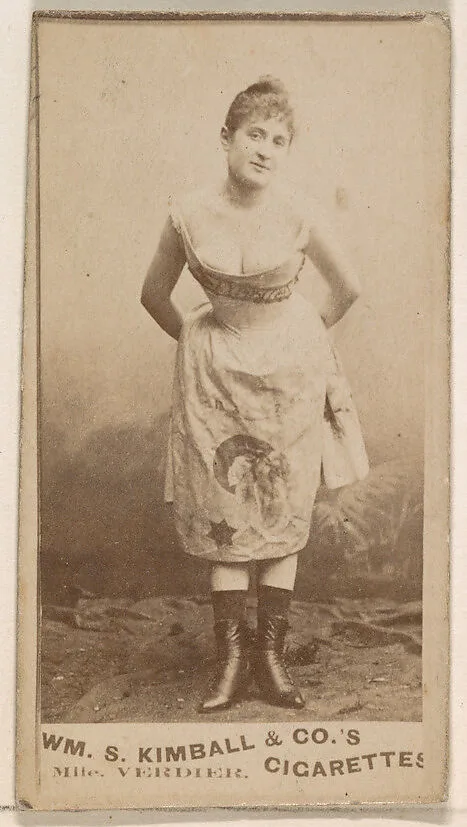 Mlle. Verdier, from the Actresses series (N203) issued by Wm. S. Kimball & Co. — William S. Kimball & Company