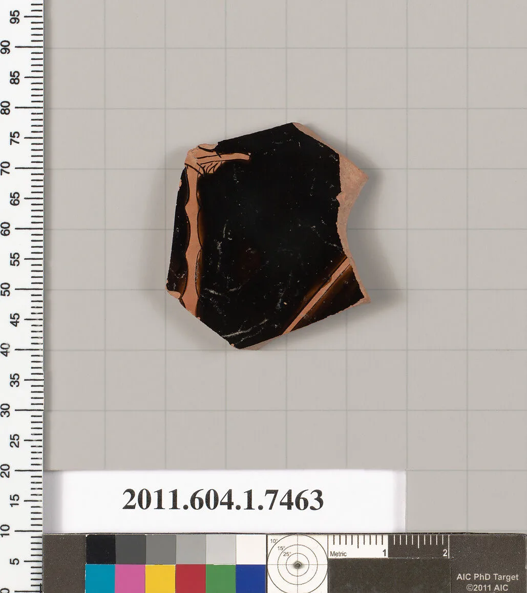 Terracotta fragment of a kylix (drinking cup) — Unknown