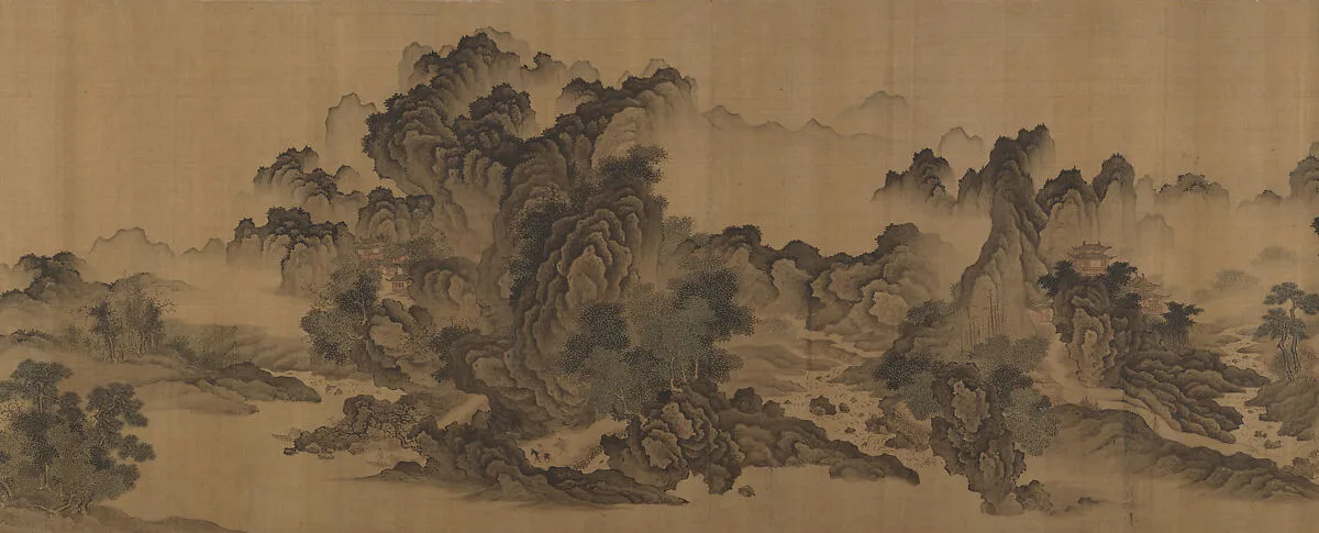 清 佚名 倣郭熙 溪山無盡圖 卷|Streams and Mountains Without End — Unidentified artist|Guo Xi