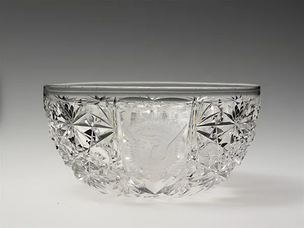 Finger bowl and plate — C. Dorflinger and Sons