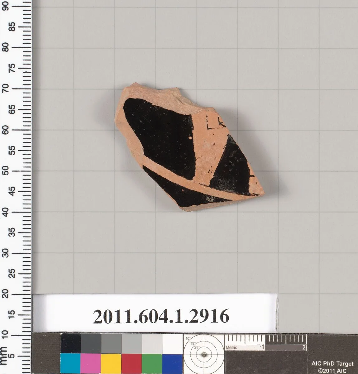 Terracotta fragment of a kylix (drinking cup) — Unknown