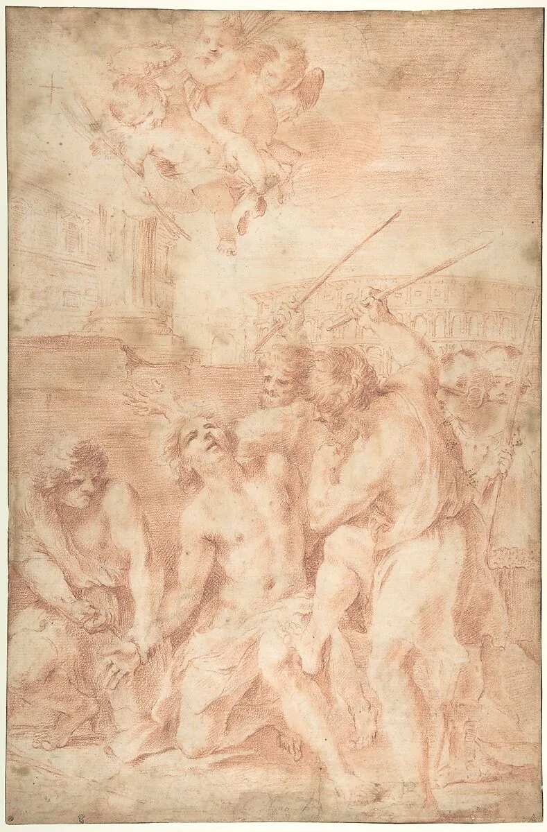 Saint Sebastian Clubbed to Death — Andrea Camassei