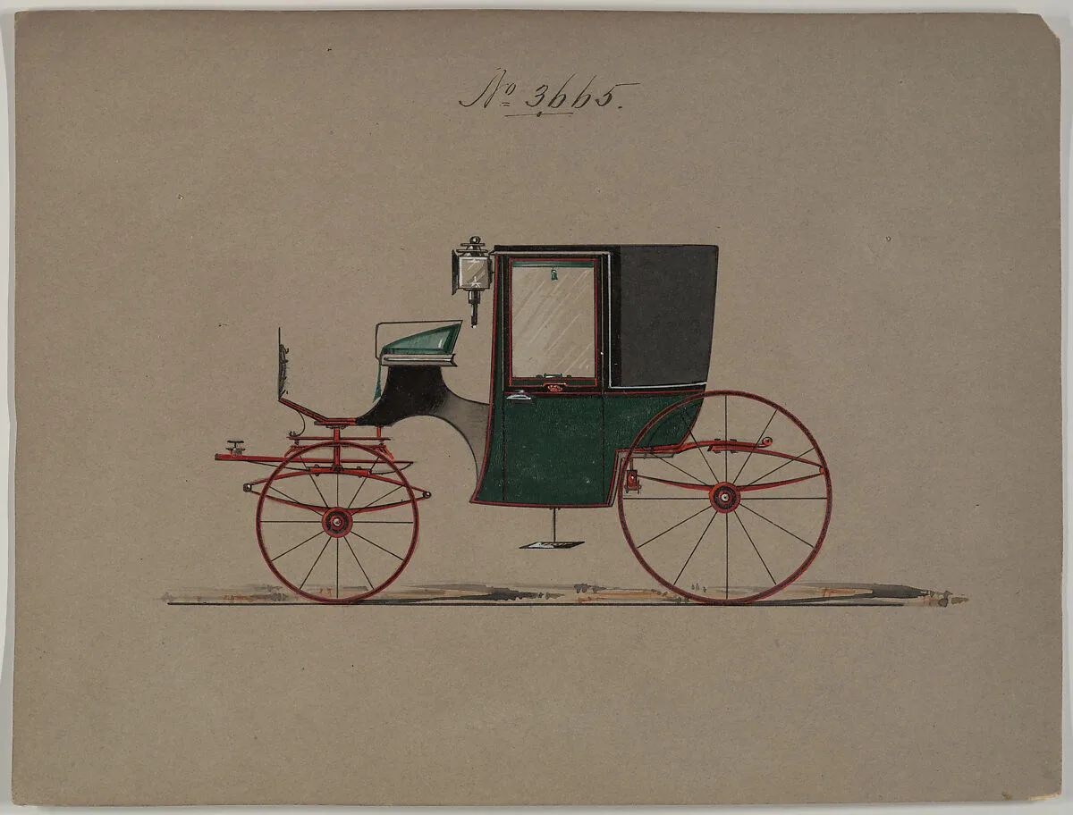 Design for Brougham, no. 3665 — Brewster & Co.