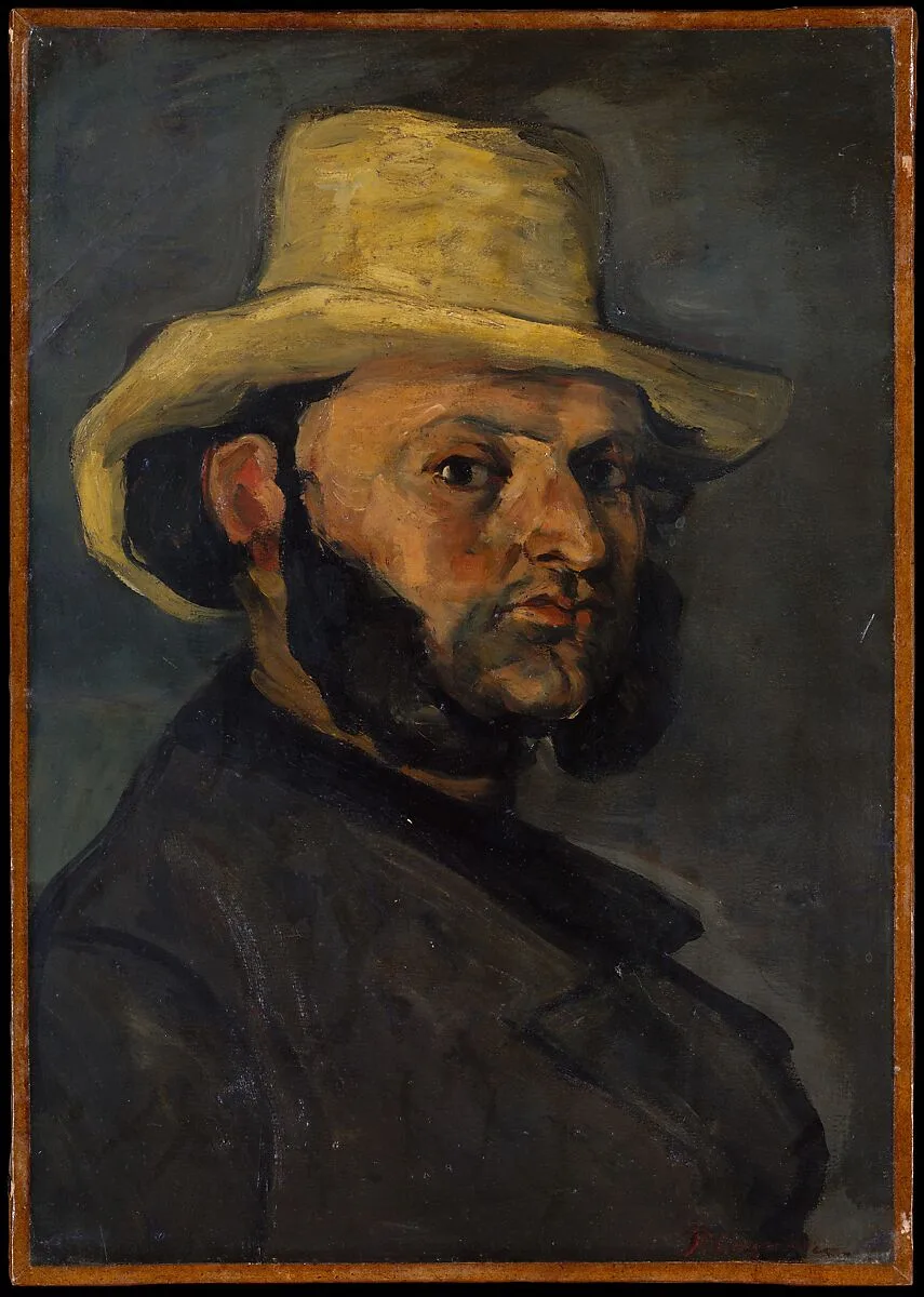 Gustave Boyer (b. 1840) in a Straw Hat — Paul Cézanne