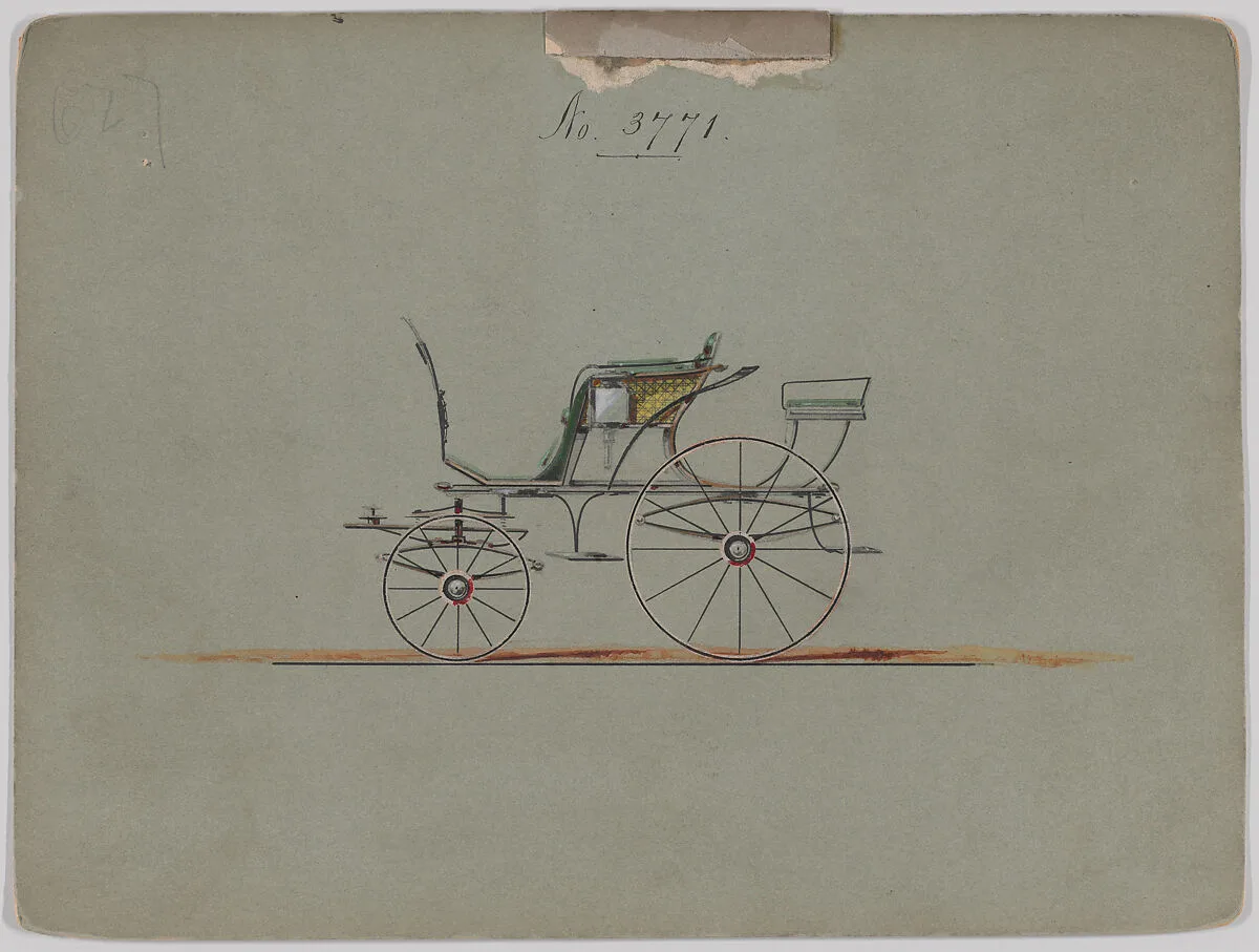 Design for Pony Phaeton, no. 3771 — Brewster & Co.
