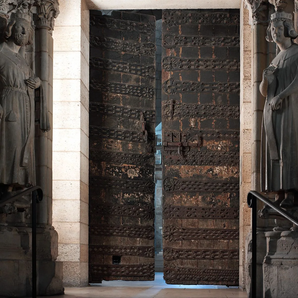 One of Two Doors with Ironwork — Unknown