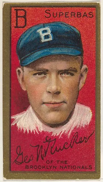George W. Rucker, Brooklyn Superbas, National League, from the "Baseball Series" (Gold Borders) set (T205) issued by the American Tobacco Company — American Tobacco Company