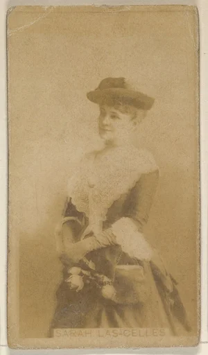 Sarah Las Celles, from the Actors and Actresses series (N45, Type 8) for Virginia Brights Cigarettes