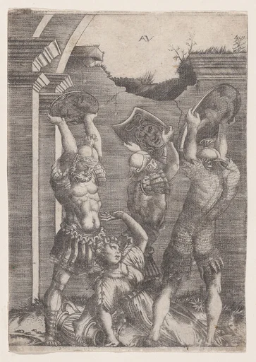 Tarpeia Crushed by the Sabines
