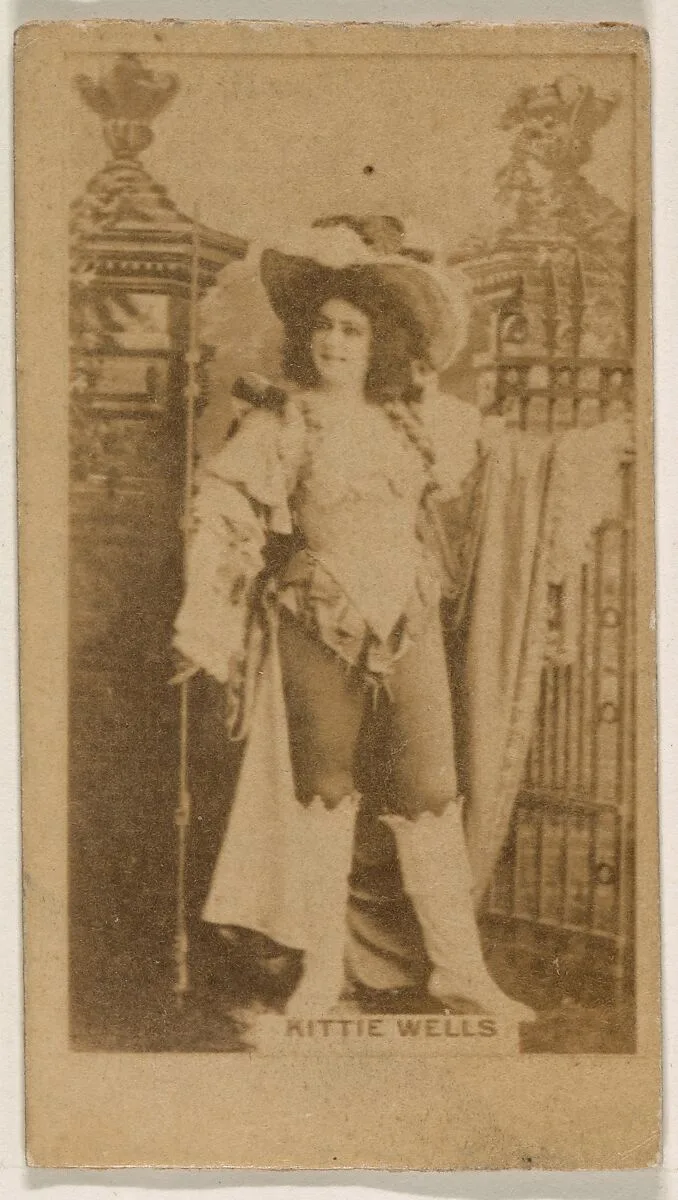 Kittie Wells, from the Actresses series (N245) issued by Kinney Brothers to promote Sweet Caporal Cigarettes — Kinney Brothers Tobacco Company