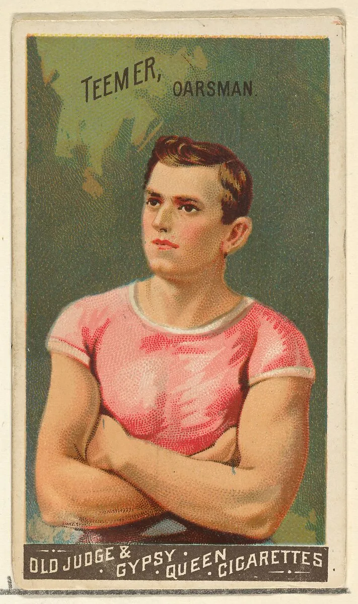 Teemer, Oarsman, from the Goodwin Champion series for Old Judge and Gypsy Queen Cigarettes — Goodwin & Company