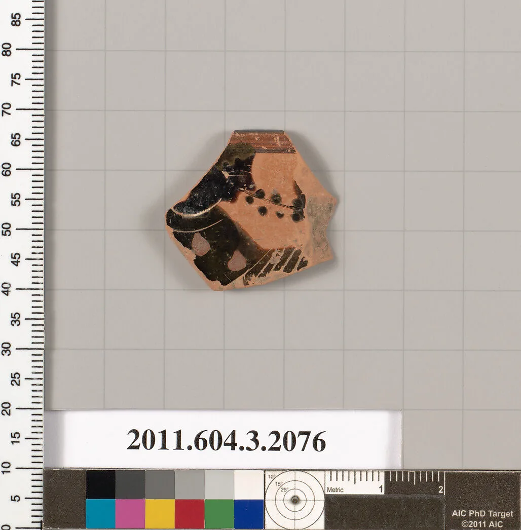 Terracotta rim fragment of a kylix (drinking cup) — Unknown