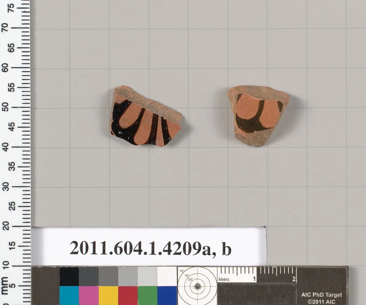 Terracotta fragments of kylikes (drinking cups) — Unknown