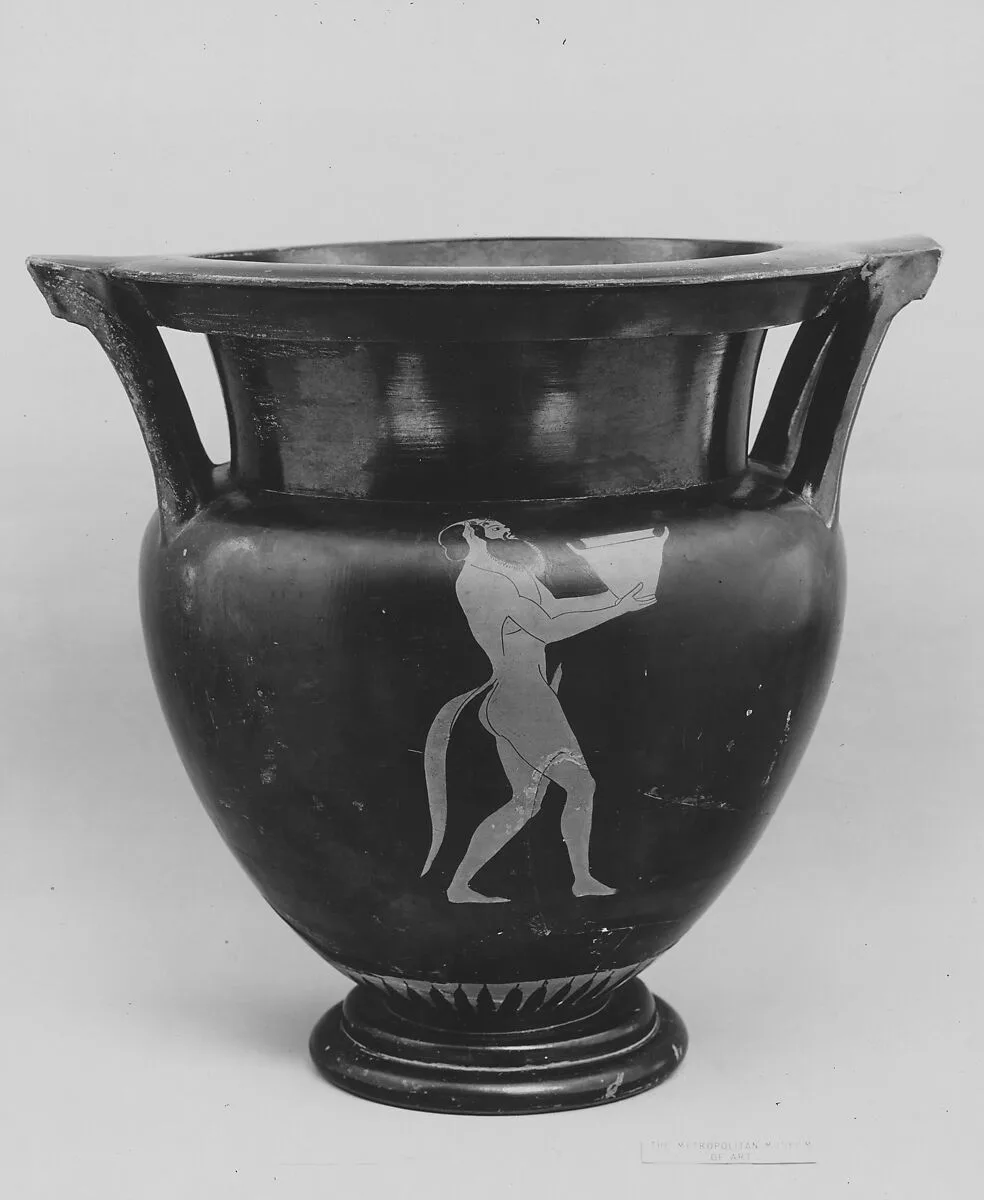 Terracotta column-krater (bowl for mixing wine and water) — Pan Painter