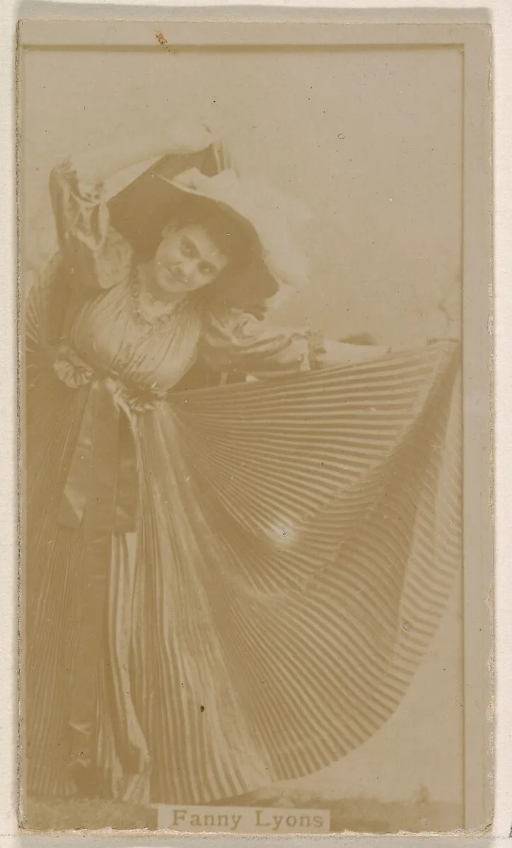 Fanny Lyons, from the Actresses series (N245) issued by Kinney Brothers to promote Sweet Caporal Cigarettes — Kinney Brothers Tobacco Company