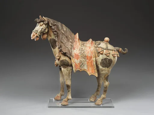 唐 彩繪描金陶馬|Horse