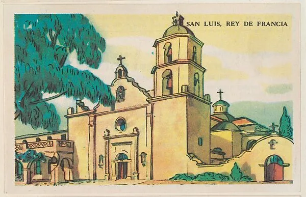 San Luis, Rey De Francia, bakery card from the Missions series (D39-6), issued by the Gordon Bread Company — Gordon Bread Company