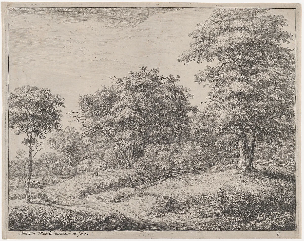 The Shepherd Asleep On a Little Hill — Anthonie Waterloo