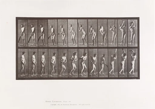 Animal Locomotion. An Electro-Photographic Investigation of Consecutive Phases of Animal Movements. Commenced 1872 - Completed 1885. Volume II, Men (Nude)