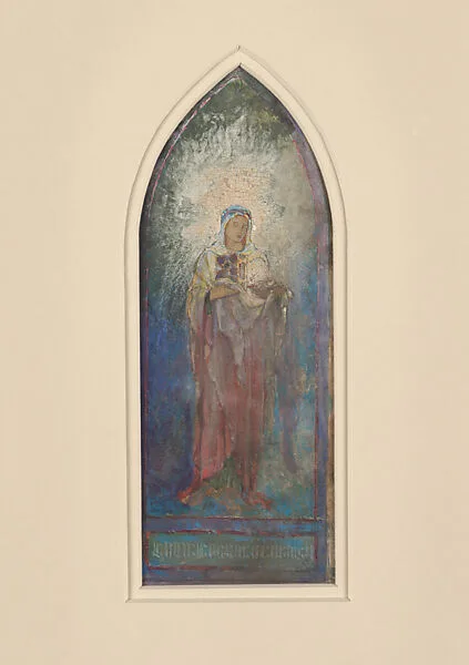 Design for "Angel of Faith" window — Tiffany Glass and Decorating Company|Frederick Wilson